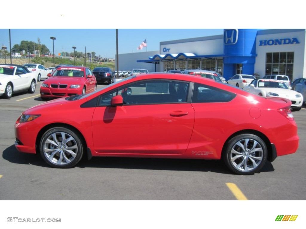 2012 Civic Si Coupe - Rallye Red / Black photo #2