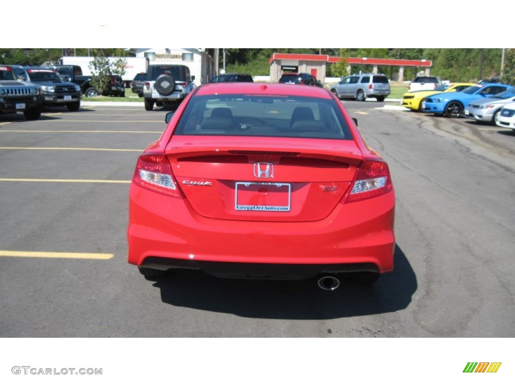 2012 Civic Si Coupe - Rallye Red / Black photo #4