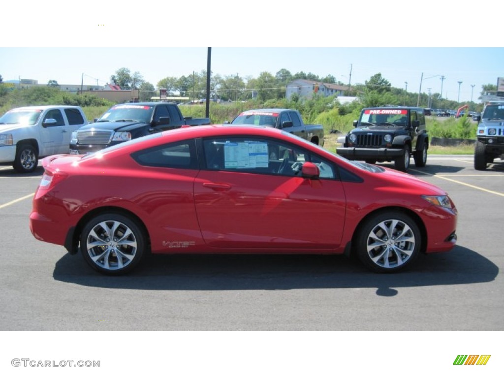 2012 Civic Si Coupe - Rallye Red / Black photo #6