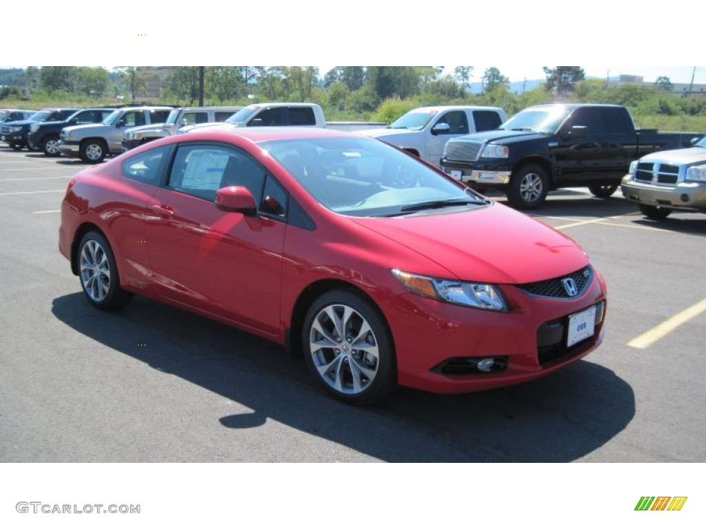 2012 Civic Si Coupe - Rallye Red / Black photo #7
