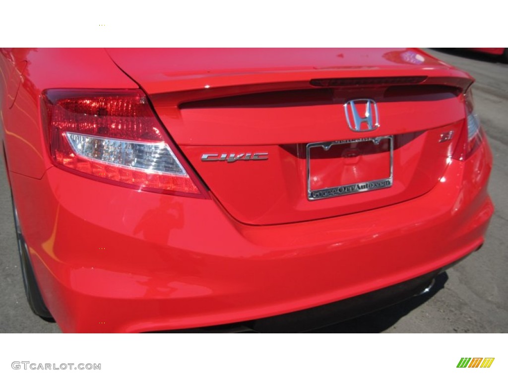 2012 Civic Si Coupe - Rallye Red / Black photo #15