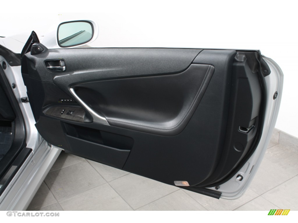 2011 Lexus IS 350C Convertible Black Door Panel Photo #69683004
