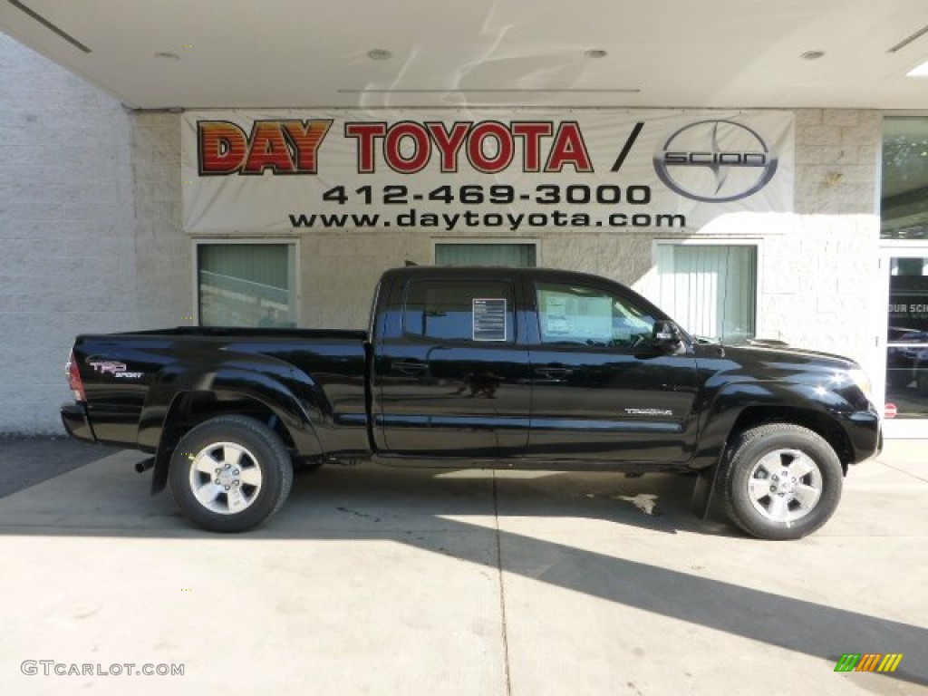 2012 Tacoma V6 TRD Sport Double Cab 4x4 - Black / Graphite photo #1