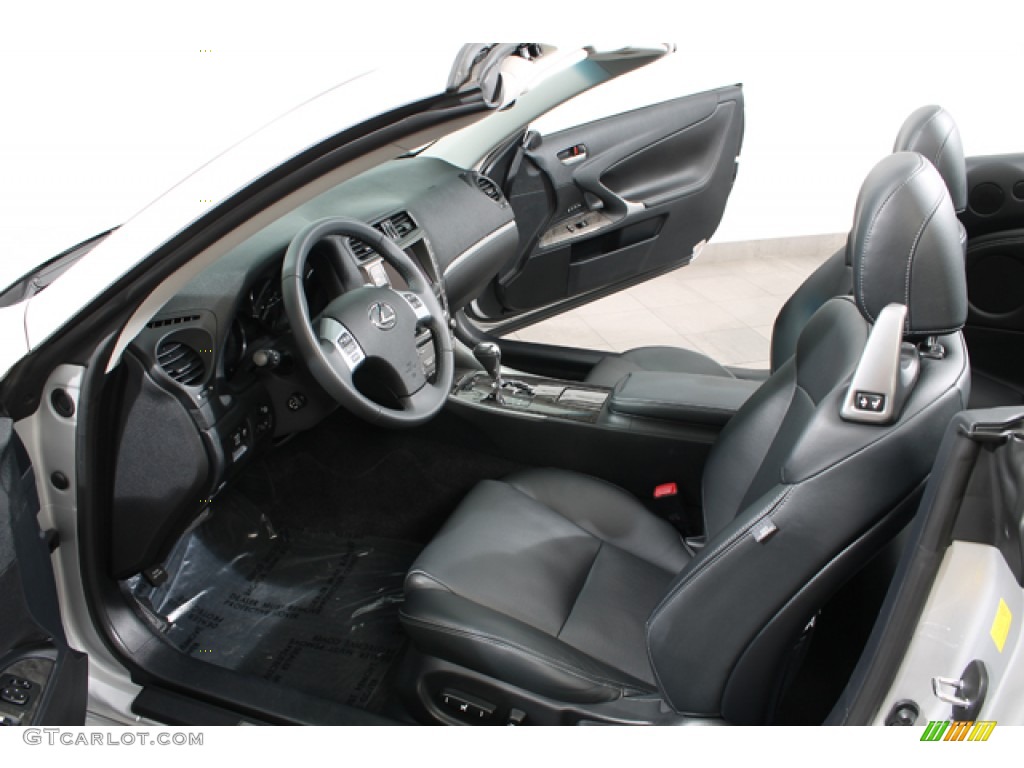 Black Interior 2011 Lexus IS 350C Convertible Photo #69683037