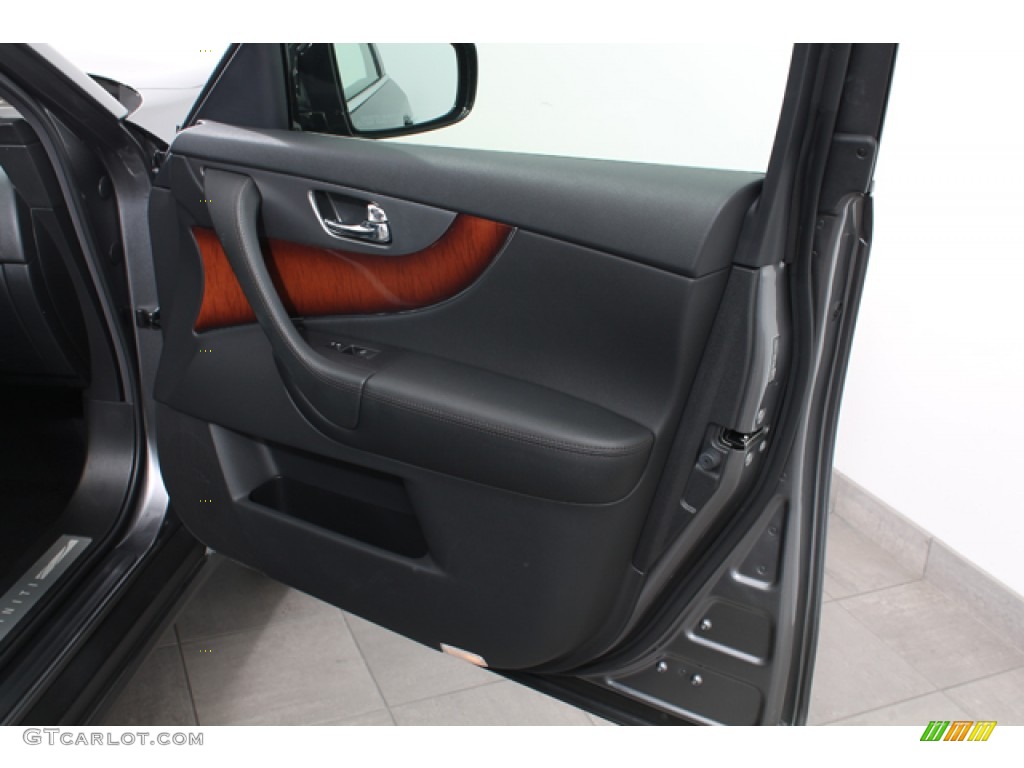 2012 Infiniti FX 50 S AWD Graphite Door Panel Photo #69683904