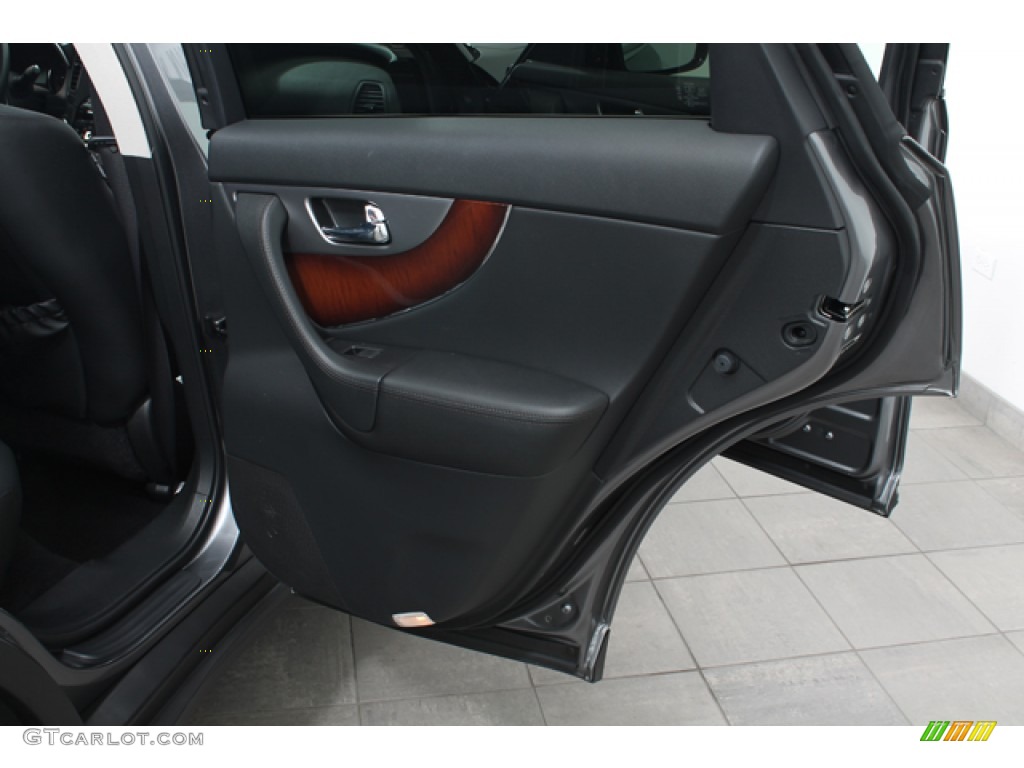 2012 Infiniti FX 50 S AWD Graphite Door Panel Photo #69683913