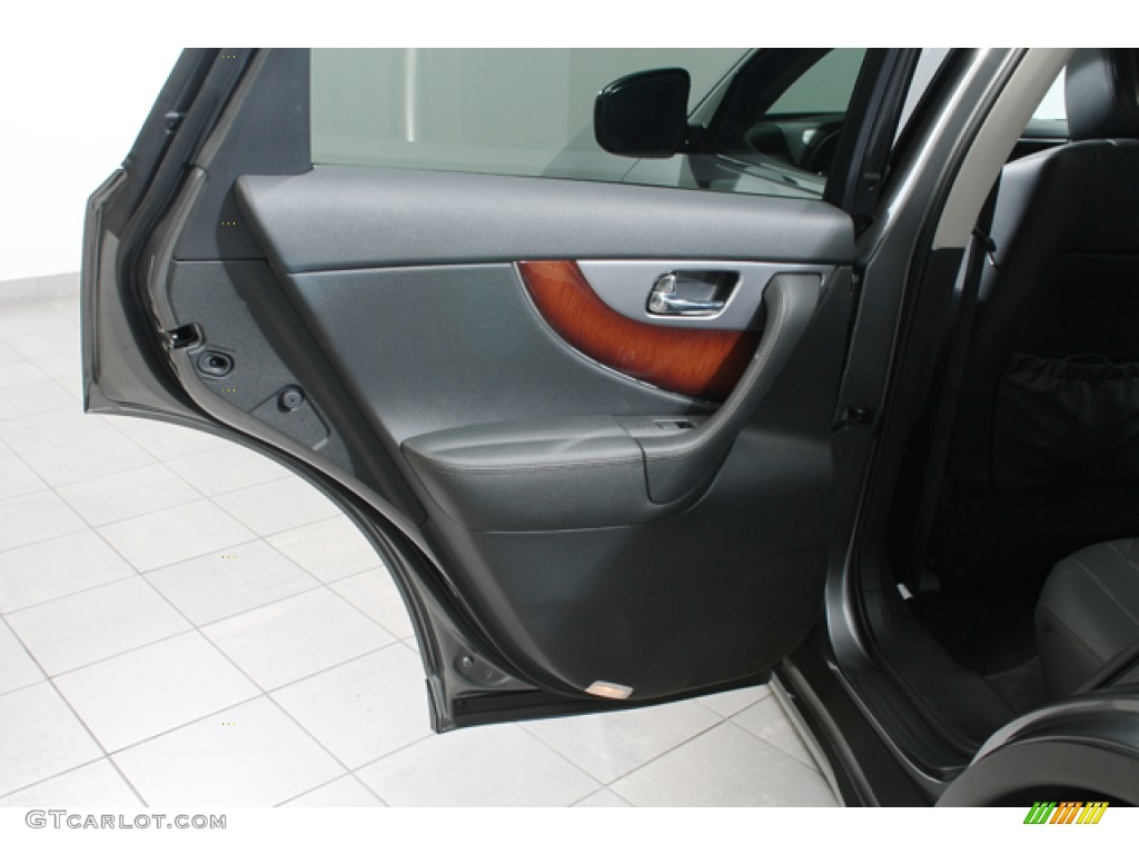 2012 Infiniti FX 50 S AWD Graphite Door Panel Photo #69683922