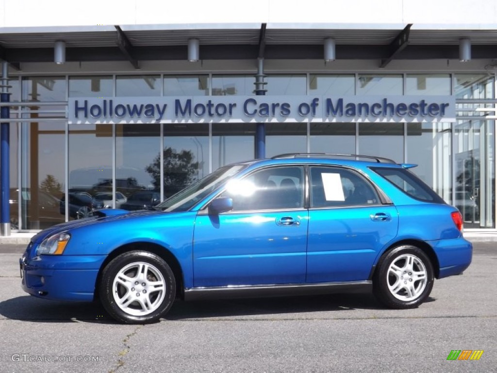 2004 Impreza WRX Sport Wagon - WR Blue Pearl / Dark Gray photo #1