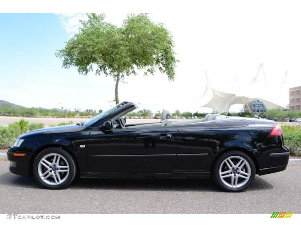 Black 2007 Saab 9-3 2.0T Convertible Exterior Photo #69684423