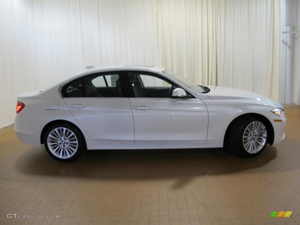 2012 3 Series 328i Sedan - Mineral White Metallic / Black photo #2