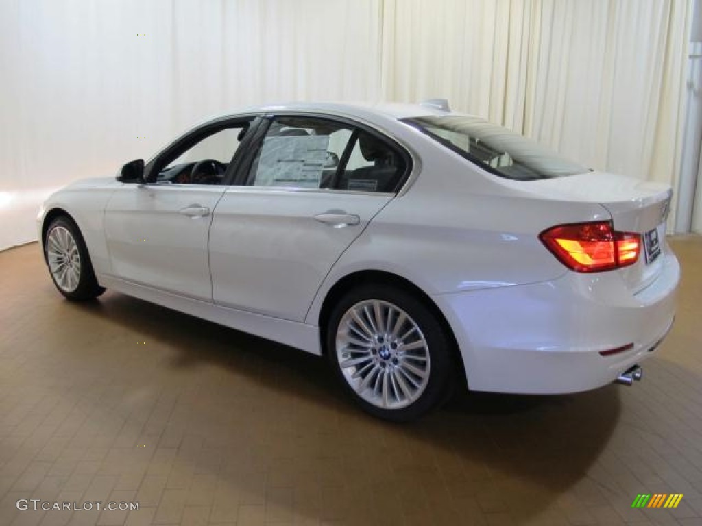 2012 3 Series 328i Sedan - Mineral White Metallic / Black photo #3