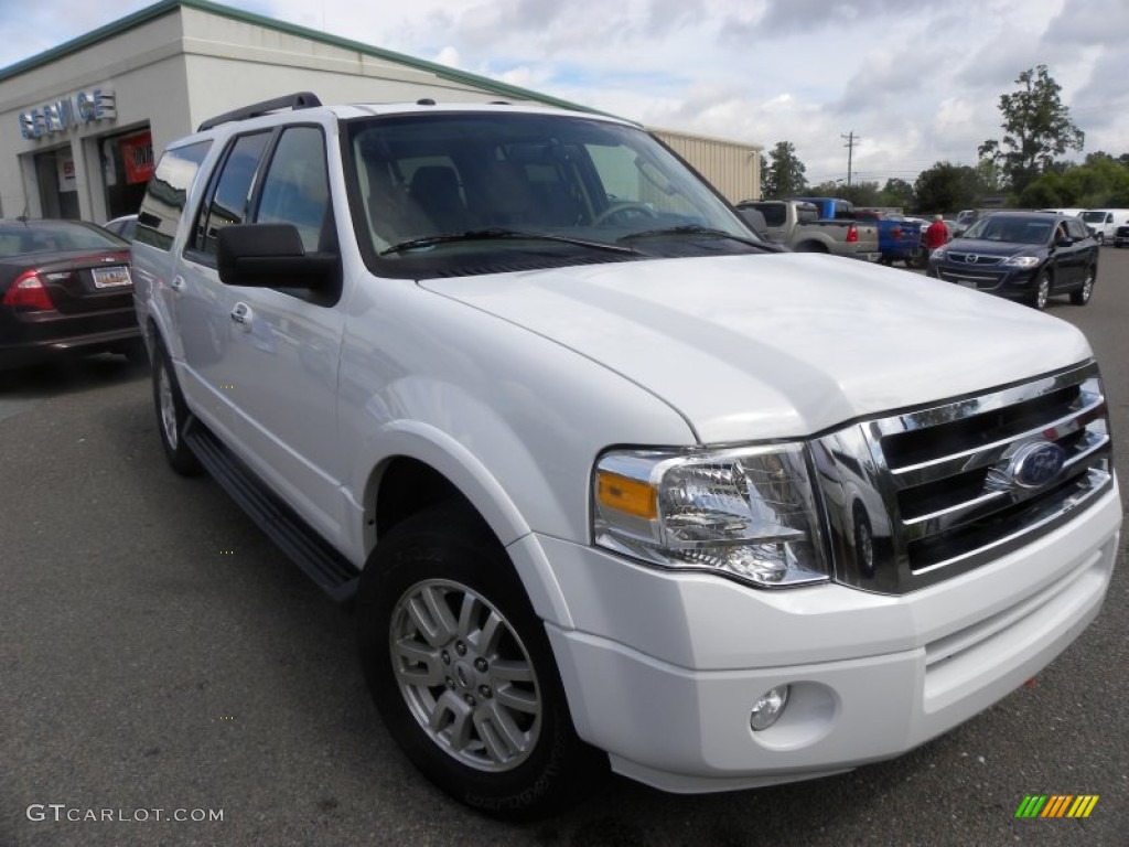 2012 Expedition EL XLT - Oxford White / Camel photo #1