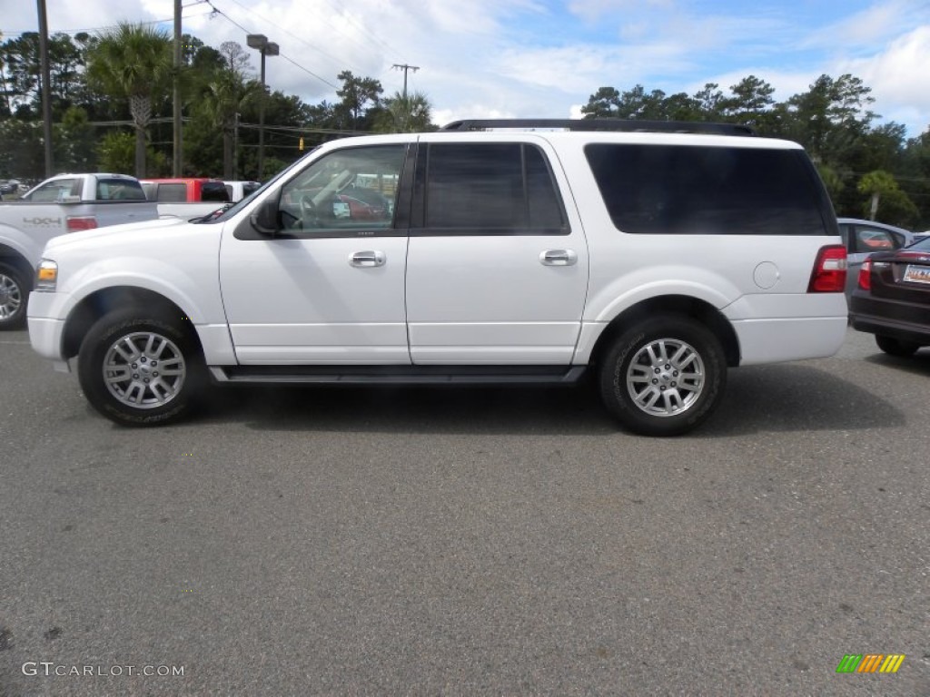 2012 Expedition EL XLT - Oxford White / Camel photo #2