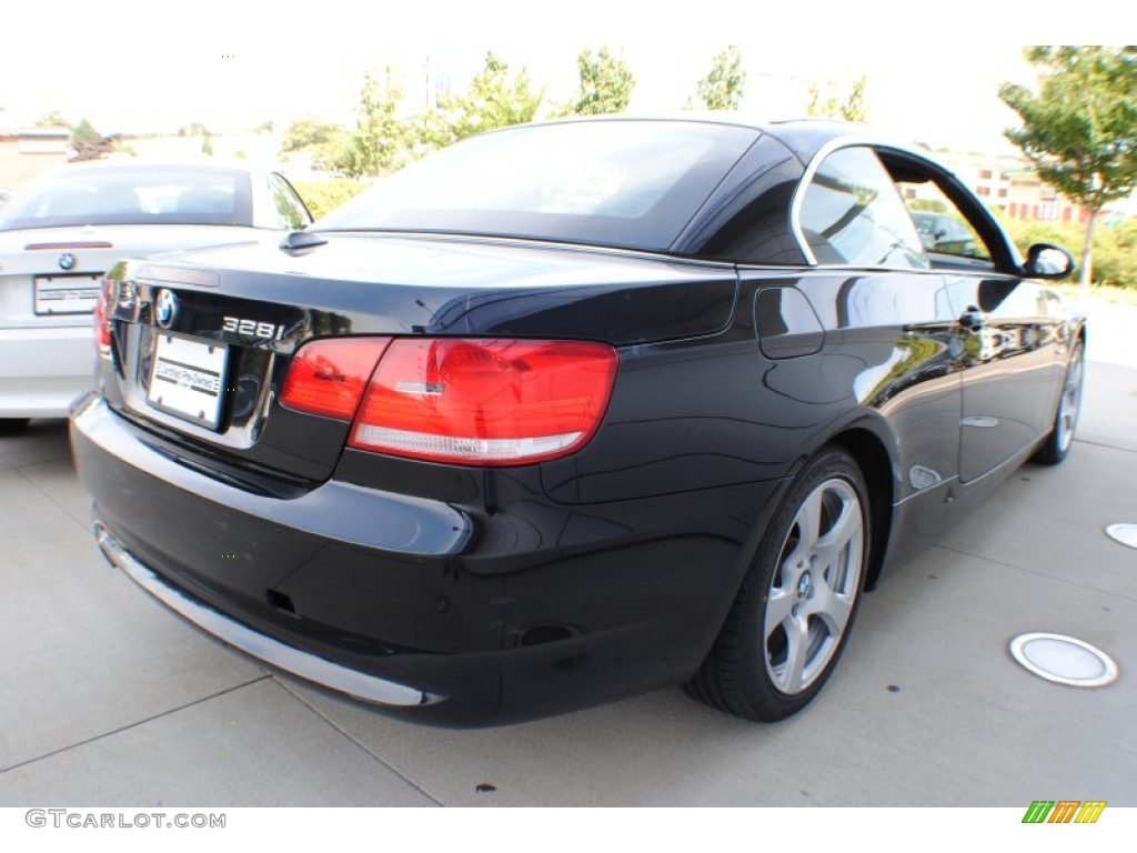 2009 3 Series 328i Convertible - Jet Black / Saddle Brown Dakota Leather photo #6