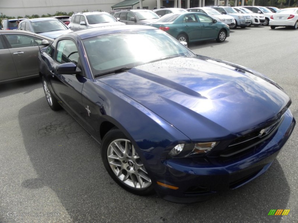 2012 Mustang V6 Premium Coupe - Kona Blue Metallic / Charcoal Black photo #1
