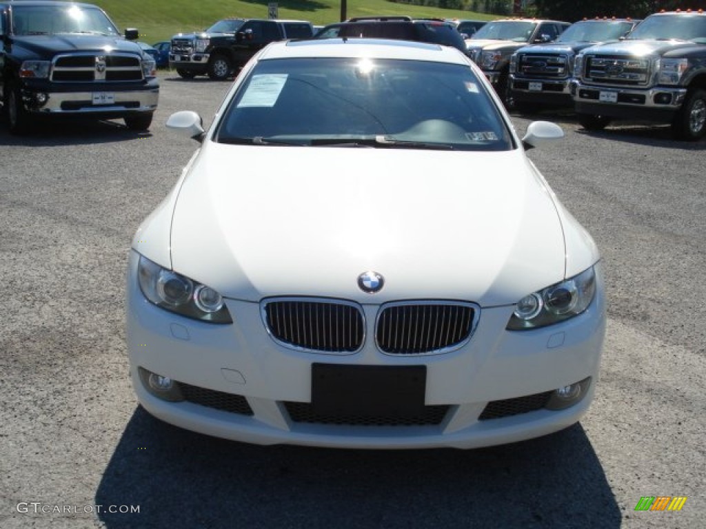 2008 3 Series 335xi Coupe - Alpine White / Saddle Brown/Black photo #3