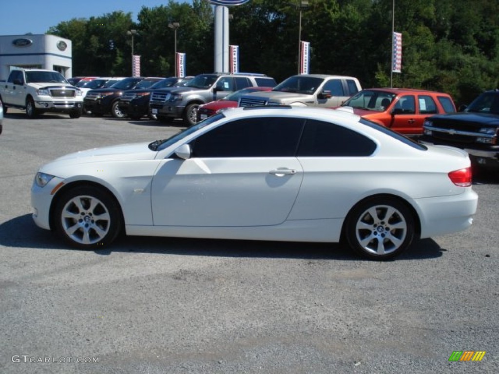 2008 3 Series 335xi Coupe - Alpine White / Saddle Brown/Black photo #5