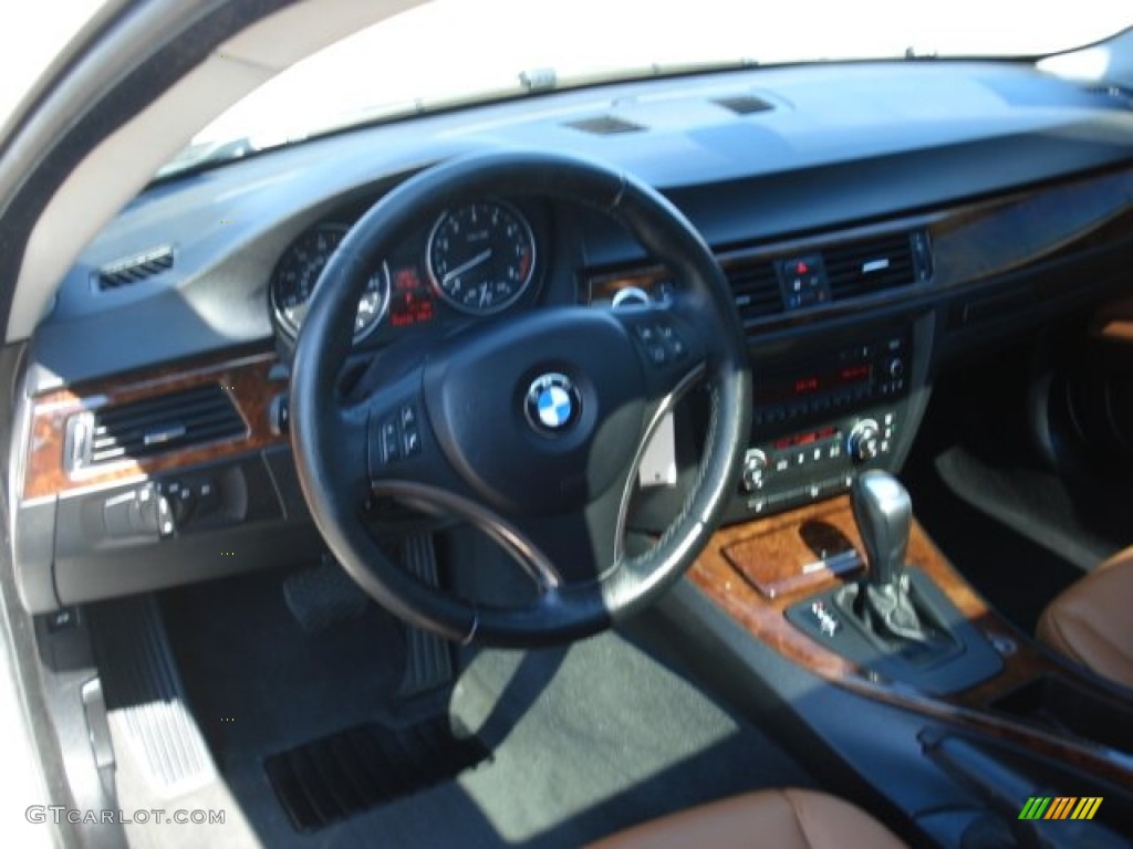 2008 3 Series 335xi Coupe - Alpine White / Saddle Brown/Black photo #10