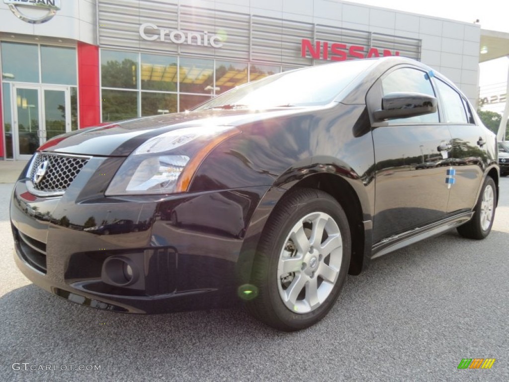 2012 Sentra 2.0 SR - Super Black / Charcoal photo #1