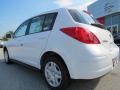 2012 Fresh Powder White Nissan Versa 1.8 S Hatchback  photo #3