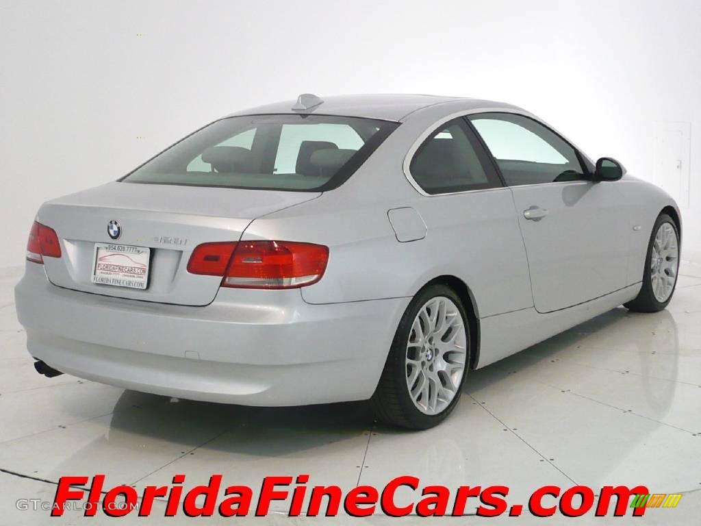 2007 3 Series 328i Coupe - Titanium Silver Metallic / Grey photo #2