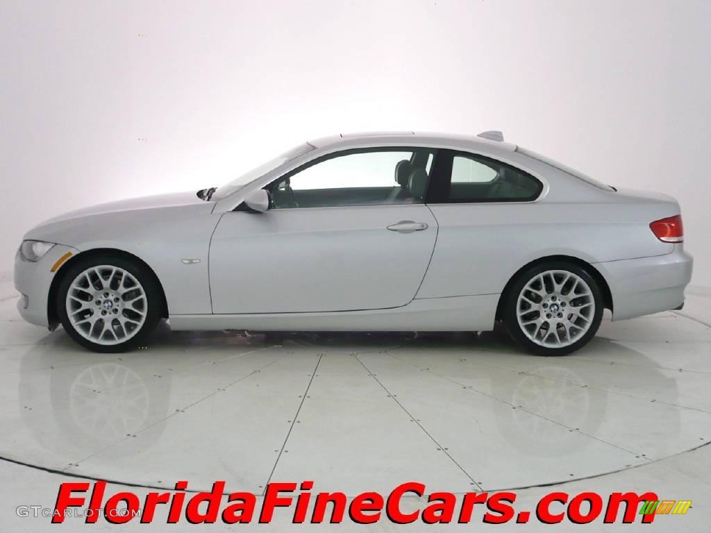 2007 3 Series 328i Coupe - Titanium Silver Metallic / Grey photo #3