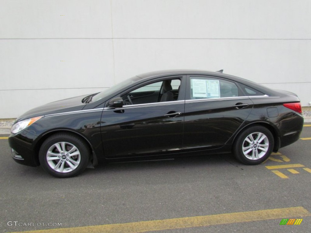 Midnight Black 2011 Hyundai Sonata GLS Exterior Photo #69688950