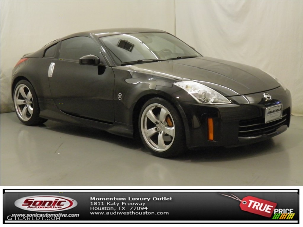 2006 350Z Grand Touring Coupe - Magnetic Black Pearl / Charcoal Leather photo #1