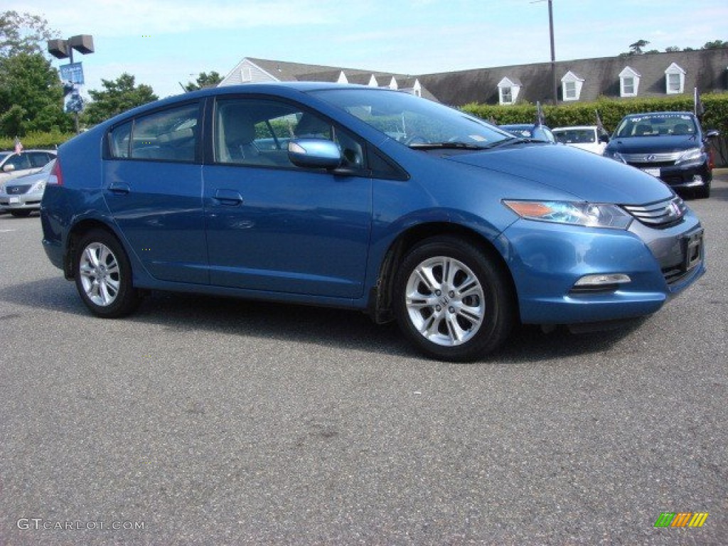 2010 Insight Hybrid EX - Atomic Blue Metallic / Gray photo #2