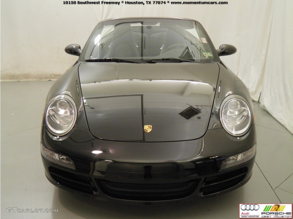 2008 911 Carrera Cabriolet - Black / Black photo #19
