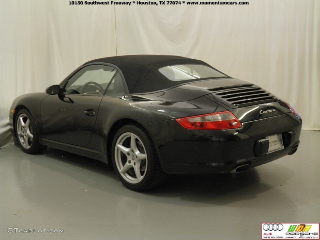 2008 911 Carrera Cabriolet - Black / Black photo #21