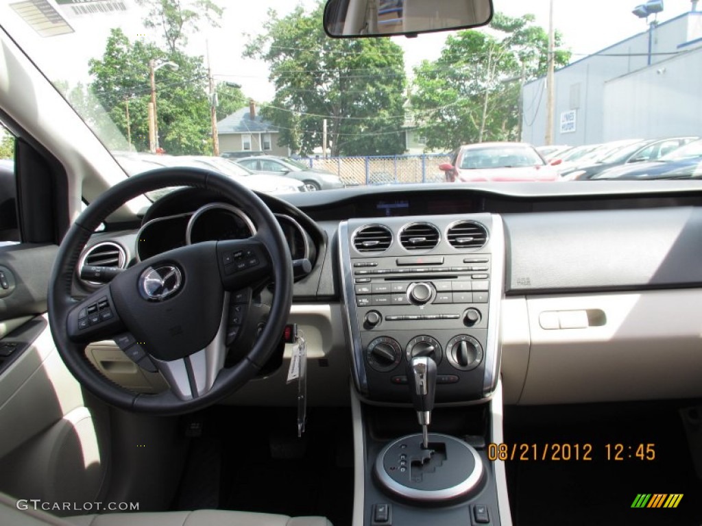 2011 CX-7 s Touring AWD - Black Cherry Mica / Sand photo #14