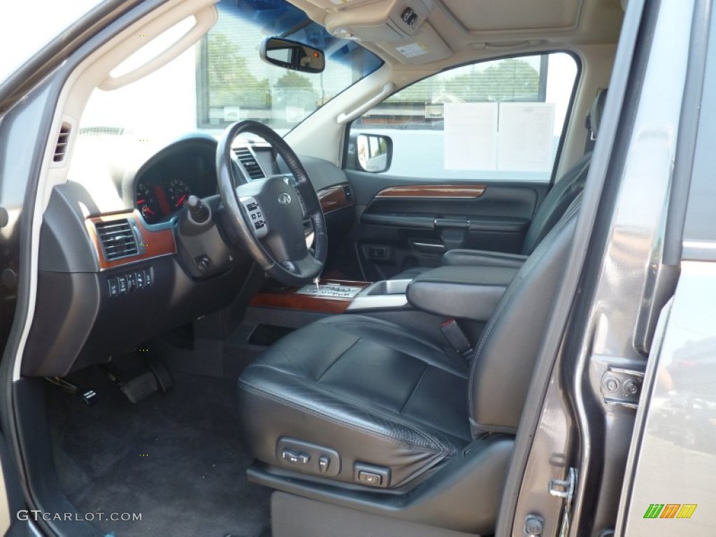 Charcoal Interior 2008 Infiniti QX 56 4WD Photo #69691401