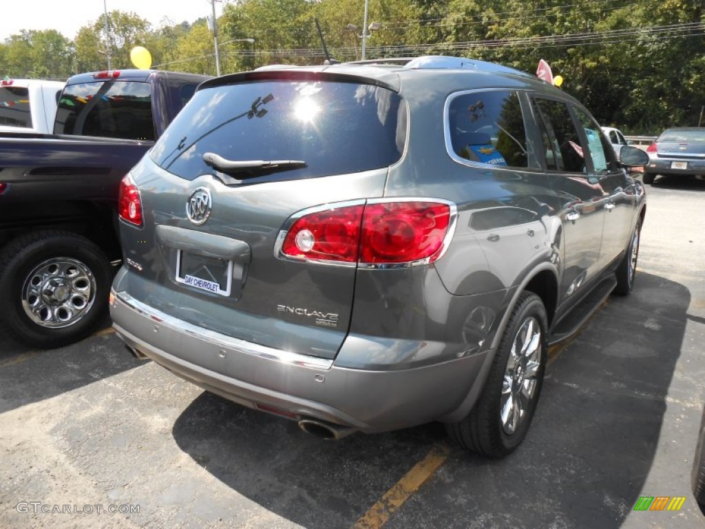 2010 Enclave CXL AWD - Gray Green Metallic / Ebony/Ebony photo #3