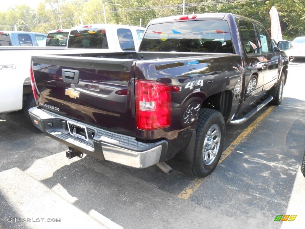 2008 Silverado 1500 LS Crew Cab 4x4 - Dark Cherry Metallic / Dark Titanium photo #3