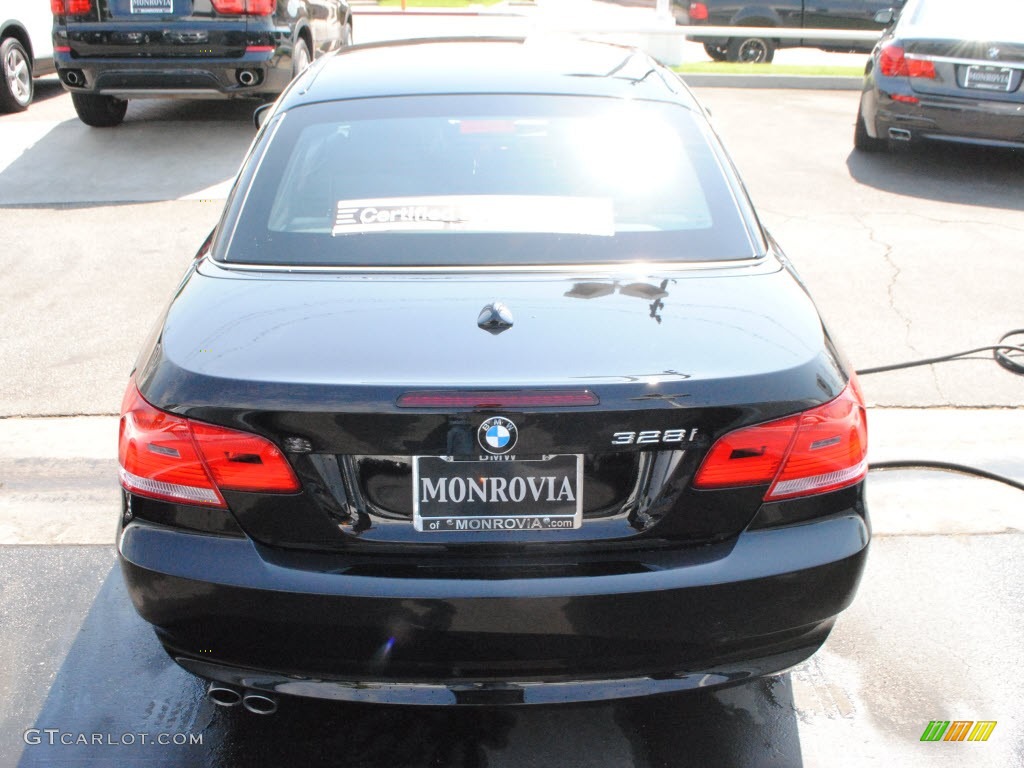 2010 3 Series 328i Convertible - Jet Black / Black photo #3