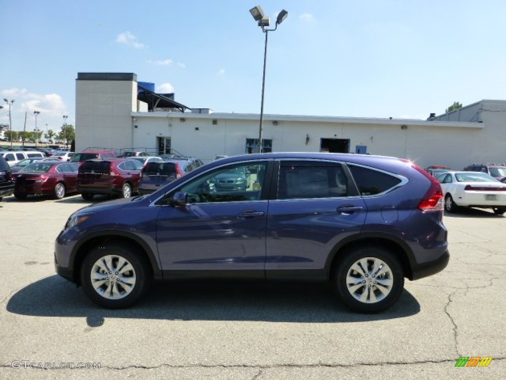 2012 CR-V EX 4WD - Twilight Blue Metallic / Gray photo #1