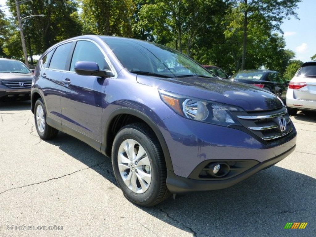 2012 CR-V EX 4WD - Twilight Blue Metallic / Gray photo #6