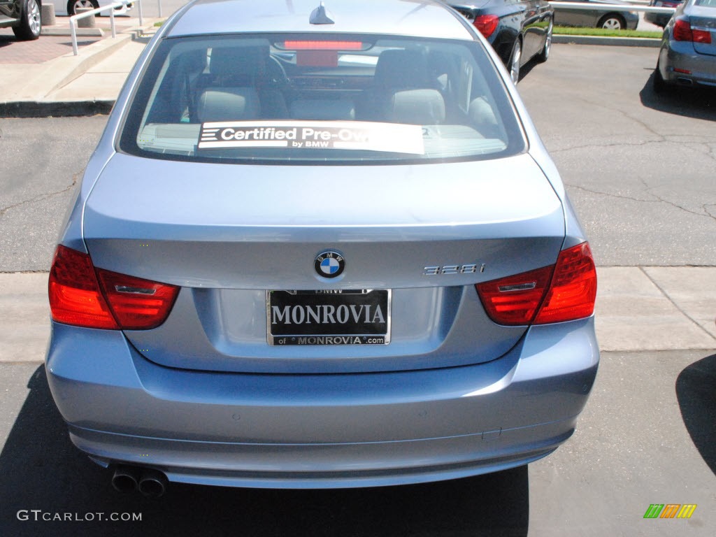 2009 3 Series 328i Sedan - Blue Water Metallic / Grey photo #3
