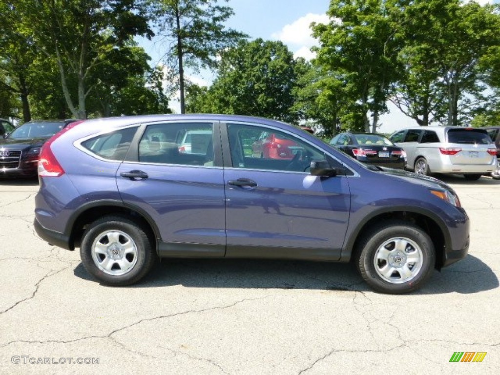 2012 CR-V LX 4WD - Twilight Blue Metallic / Gray photo #5