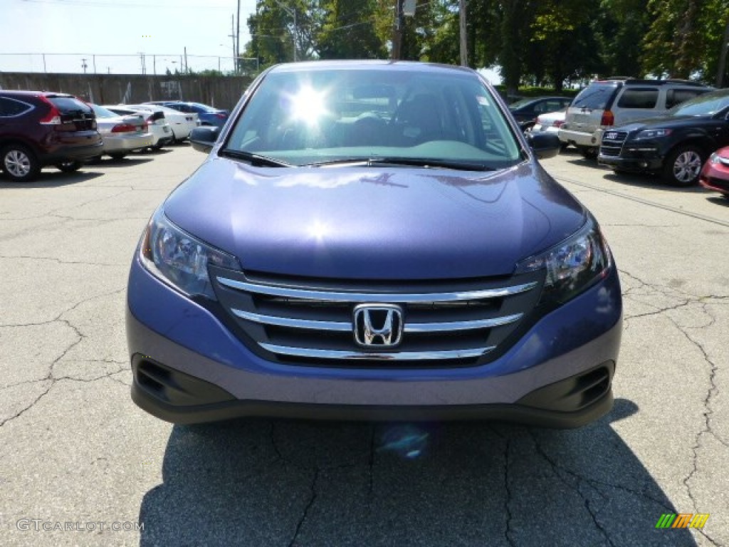 2012 CR-V LX 4WD - Twilight Blue Metallic / Gray photo #7