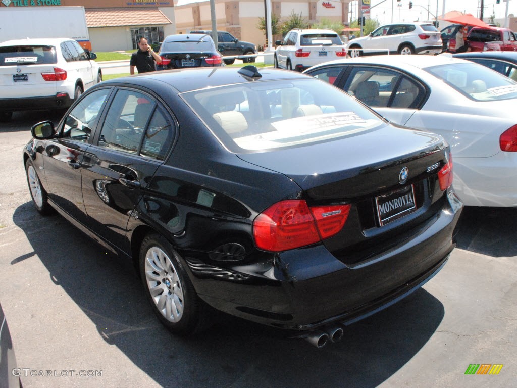 2009 3 Series 328i Sedan - Black Sapphire Metallic / Beige photo #12