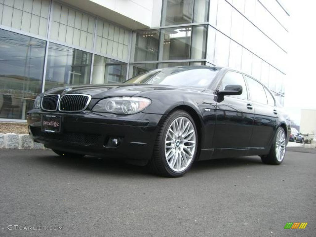 2008 7 Series 750Li Sedan - Jet Black / Natural Brown photo #1