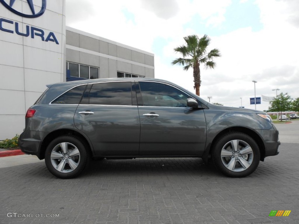 2012 MDX SH-AWD Technology - Polished Metal Metallic / Taupe photo #8