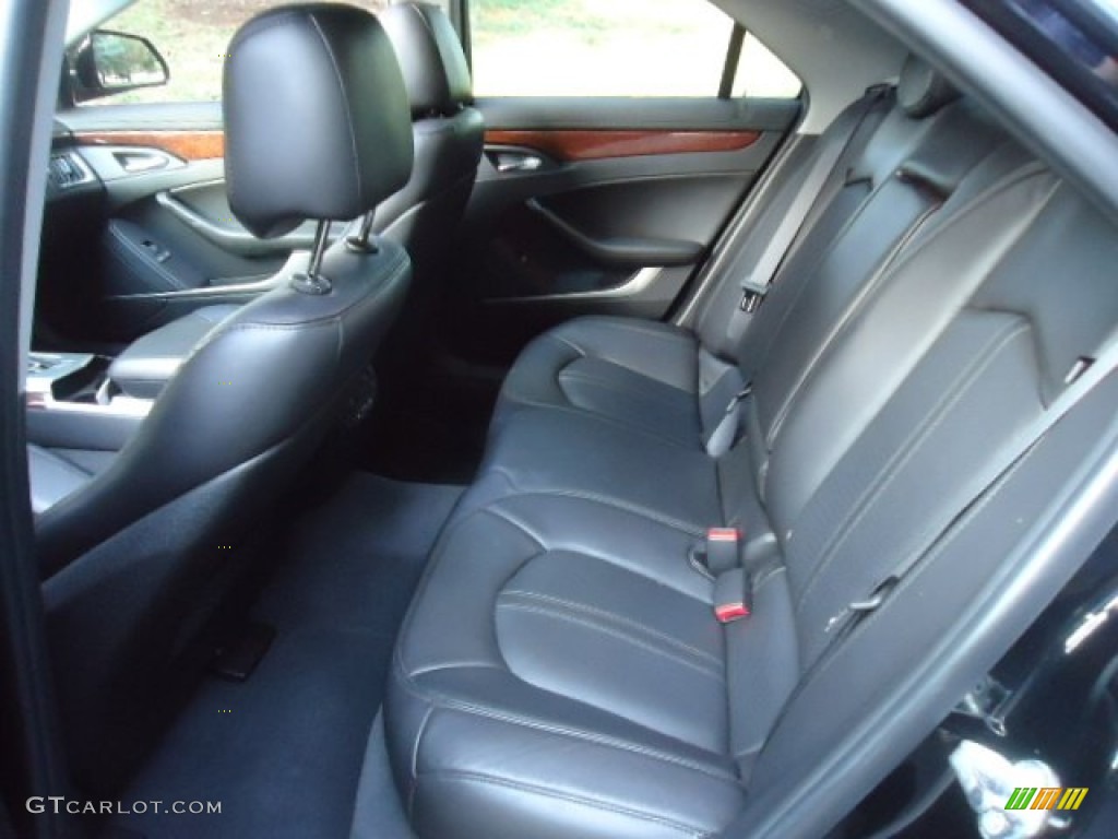 Ebony Interior 2010 Cadillac CTS 4 3.6 AWD Sedan Photo #69697374