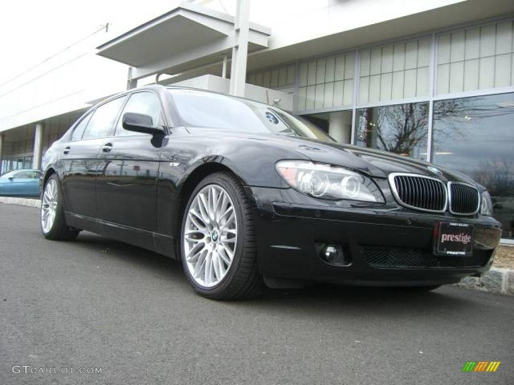 2008 7 Series 750Li Sedan - Jet Black / Natural Brown photo #1