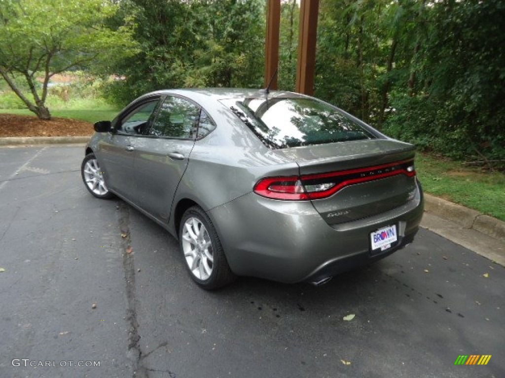 2013 Dart SXT - Tungsten Metallic / Black/Light Diesel Gray photo #5