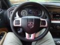 2012 Dodge Charger Tan/Black Interior Steering Wheel Photo