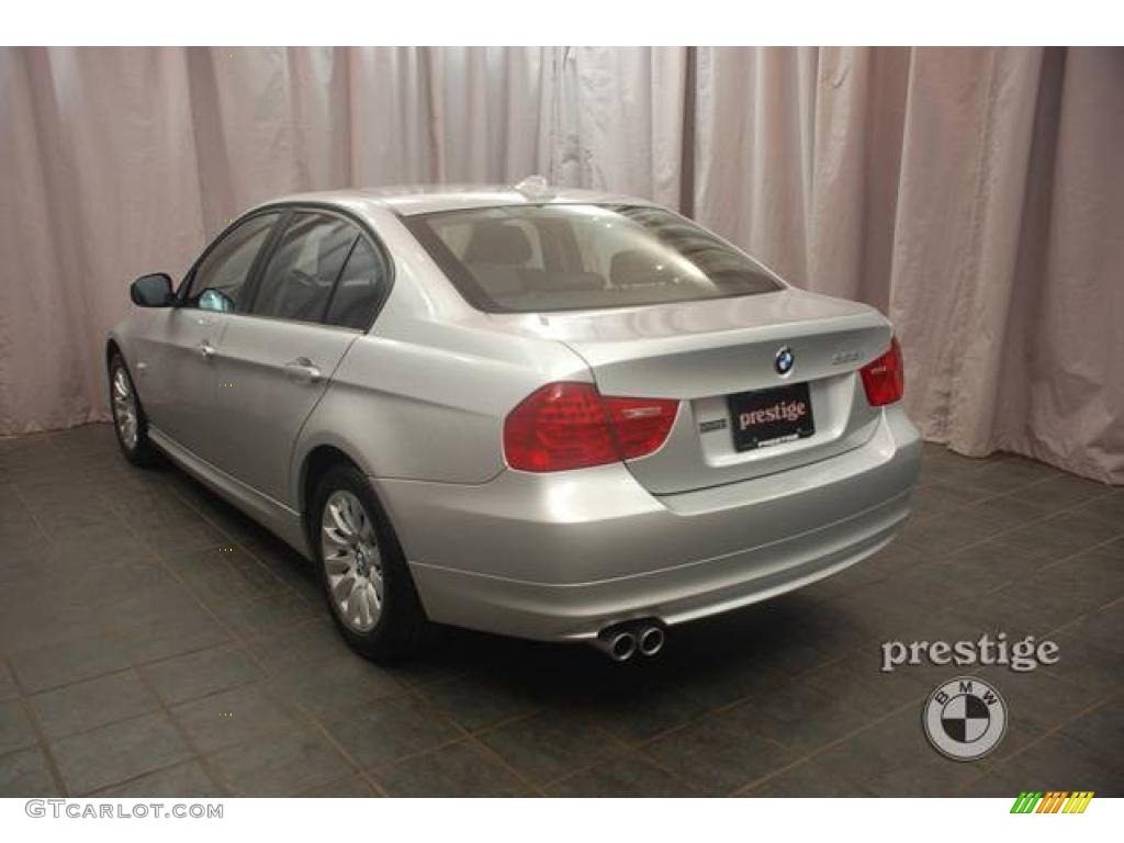 2009 3 Series 328xi Sedan - Titanium Silver Metallic / Black photo #3