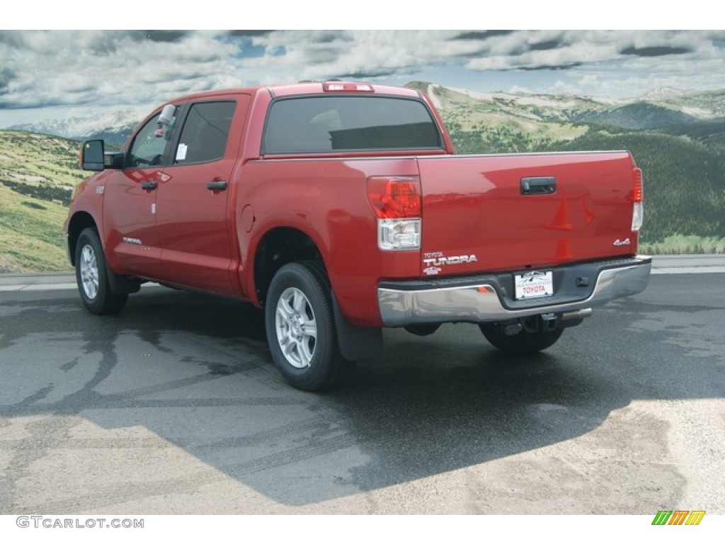 2012 Tundra CrewMax 4x4 - Barcelona Red Metallic / Graphite photo #3